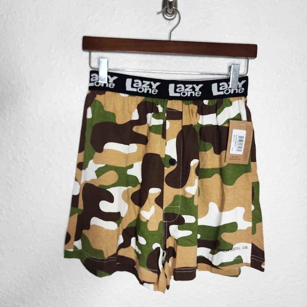 Lazy One Novelty Boxer Sleepr Shorts Buck Naked Men's Size Medium NWT - Picture 1 of 7